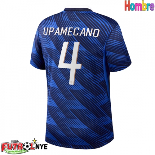 Camiseta Francia Dayot Upamecano #4 Primera Equipación Mundial 2026 manga corta
